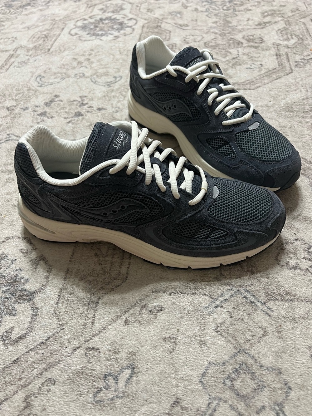Saucony Grid Jazz 9 suede sneakers Graphite